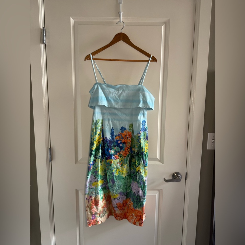 NWT By Anthropologie Sleeveless Foldover Knee-Length Dress